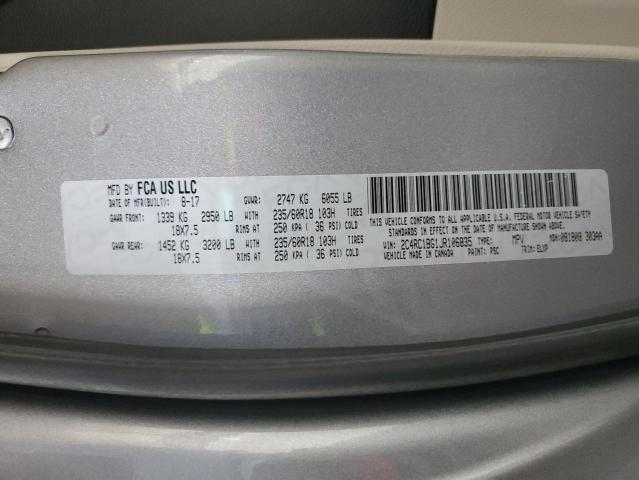 Photo 14 from auction – 2018 CHRYSLER PACIFICA T with VIN 2C4RC1BG1JR106835