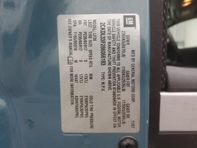 Photo 14 from auction – 2008 PONTIAC TORRENT with VIN 2CKDL33F286066183