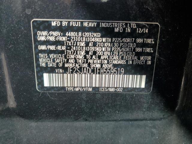 Photo 14 from auction – 2015 SUBARU FORESTER 2 with VIN JF2SJADC1FH559519