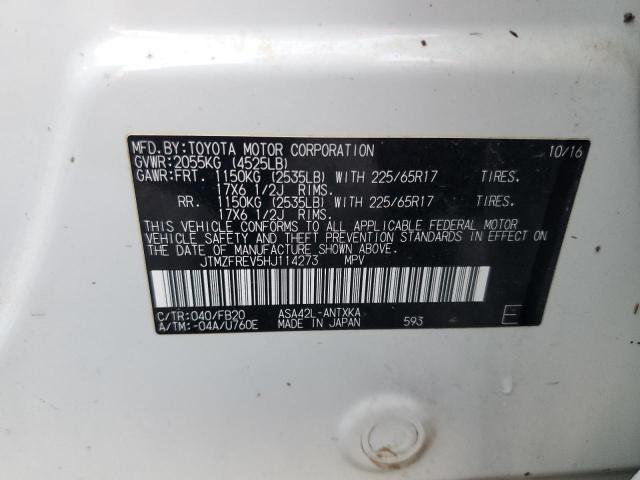 Photo 14 from auction – 2017 TOYOTA RAV4 LE with VIN JTMZFREV5HJ114273