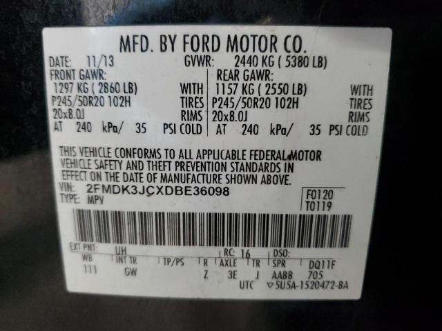 Photo 14 from auction – 2013 FORD EDGE SEL with VIN 2FMDK3JCXDBE36098