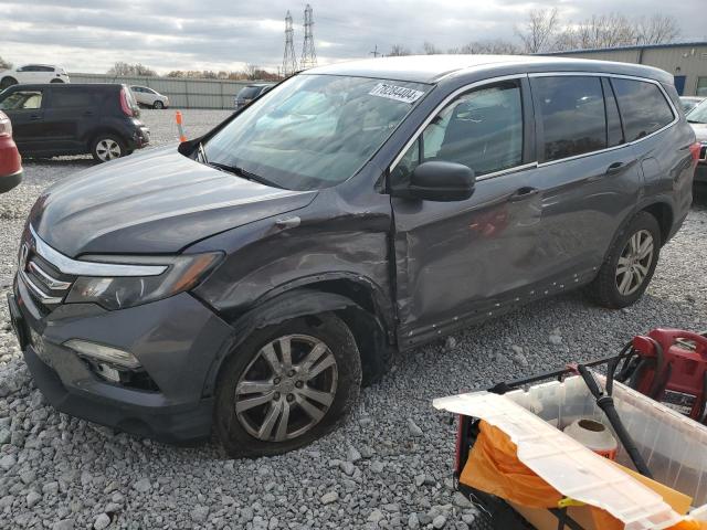 HONDA PILOT LX 2016 with VIN 5FNYF6H14GB088273 - Photo from auction