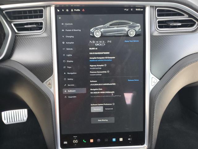 Photo 9 from auction – 2016 TESLA MODEL S with VIN 5YJSA1E2XGF160856
