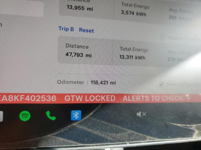 Photo 9 from auction – 2019 TESLA MODEL 3 with VIN 5YJ3E1EA8KF402536