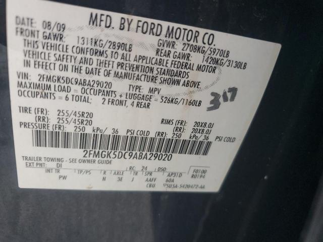 Photo 14 from auction – 2010 FORD FLEX LIMIT with VIN 2FMGK5DC9ABA29020