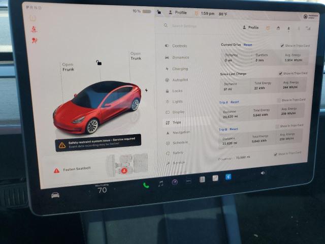 Photo 9 from auction – 2023 TESLA MODEL 3 with VIN 5YJ3E1EA3PF454566