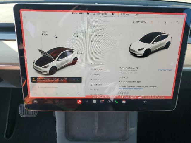 Foto 9 de la subasta – 2021 TESLA MODEL Y con VIN 5YJYGAEE4MF159197