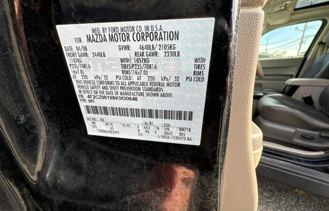 Photo 10 from auction – 2008 MAZDA TRIBUTE S with VIN 4F2CZ96198KM30648