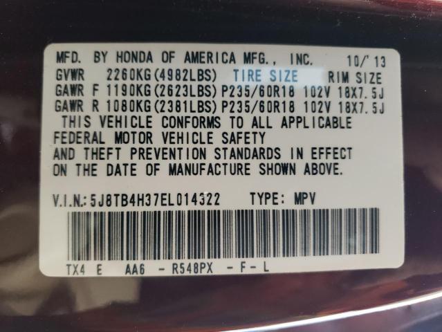 Photo 14 from auction – 2014 ACURA RDX with VIN 5J8TB4H37EL014322
