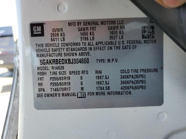 Photo 14 from auction – 2011 BUICK ENCLAVE CX with VIN 5GAKRBEDXBJ304800