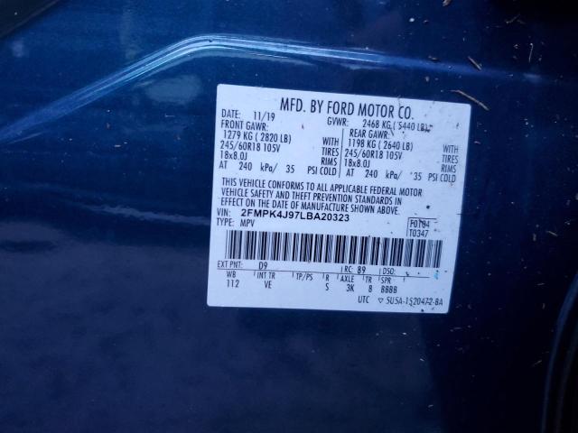 Photo 14 from auction – 2020 FORD EDGE SEL with VIN 2FMPK4J97LBA20323