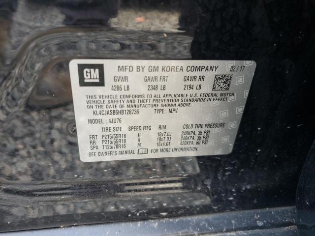 Photo 14 from auction – 2017 BUICK ENCORE PRE with VIN KL4CJASB6HB128736