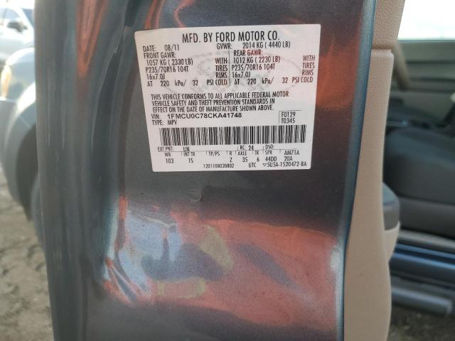 Photo 14 from auction – 2012 FORD ESCAPE XLS with VIN 1FMCU0C78CKA41748