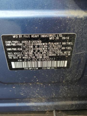 Снимка 14 от търг – 2015 SUBARU FORESTER 2 с VIN JF2SJADCXFH506012