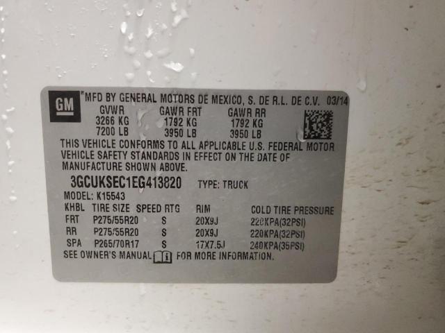 Photo 14 from auction – 2014 CHEVROLET SILVERADO with VIN 3GCUKSEC1EG413820
