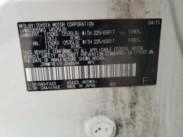 Photo 14 from auction – 2015 TOYOTA RAV4 XLE with VIN JTMWFREV3FJ044644