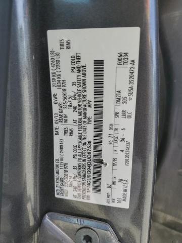 Photo 14 from auction – 2013 FORD ESCAPE SE with VIN 1FMCU0G94DUD87538
