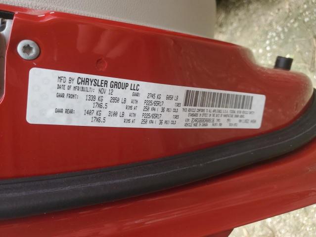Photo 14 from auction – 2013 DODGE GRAND CARA with VIN 2C4RDGBG8DR609136