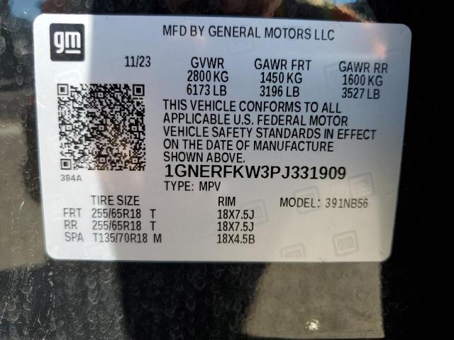 Photo 14 from auction – 2023 CHEVROLET TRAVERSE L with VIN 1GNERFKW3PJ331909