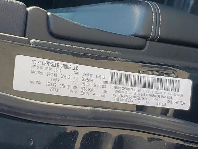 Photo 14 from auction – 2015 JEEP GRAND CHER with VIN 1C4RJFBG3FC708591