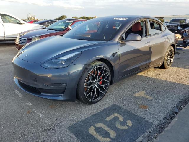TESLA MODEL 3 2023 with VIN 5YJ3E1ECXPF709263 - Photo from auction