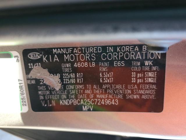 Photo 14 from auction – 2012 KIA SPORTAGE L with VIN KNDPBCA25C7249643