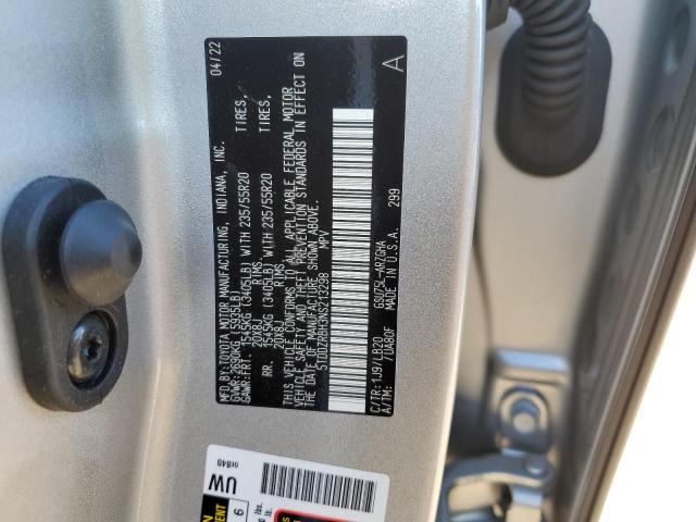 Photo 14 from auction – 2022 TOYOTA HIGHLANDER with VIN 5TDDZRBH3NS213298