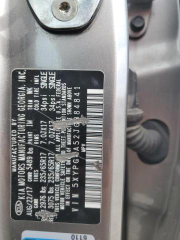 Photo 14 from auction – 2018 KIA SORENTO LX with VIN 5XYPG4A52JG384841