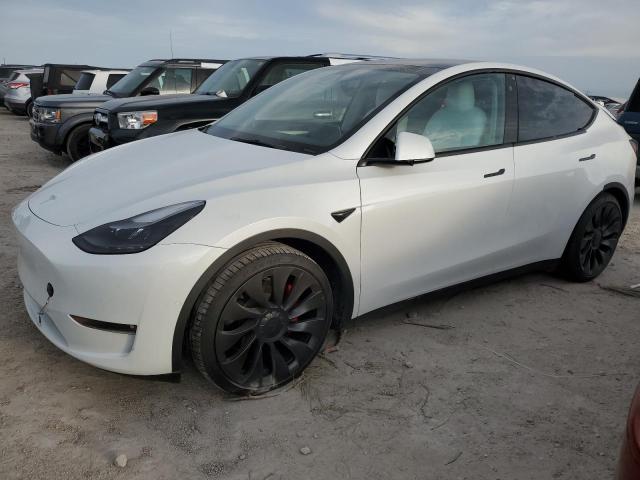 TESLA MODEL Y 2022 with VIN 7SAYGDEF2NF569141 - Photo from auction