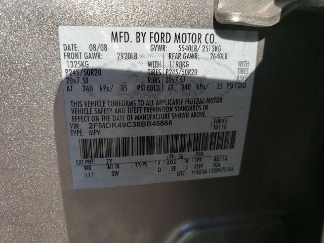 Photo 14 from auction – 2008 FORD EDGE LIMIT with VIN 2FMDK49C38BB46866