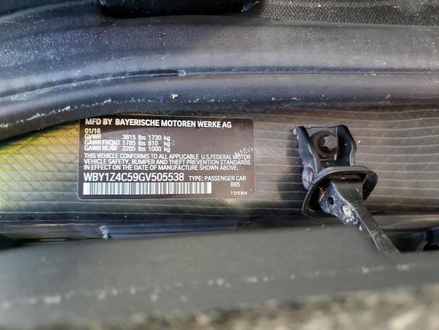 Photo 14 from auction – 2016 BMW I3 REX with VIN WBY1Z4C59GV505538