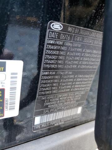 Photo 14 from auction – 2016 LAND ROVER RANGE ROVE with VIN SALWG2PF8GA658397