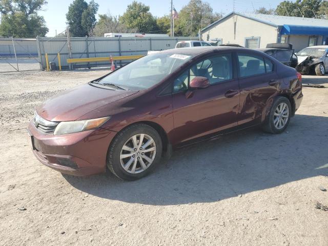 HONDA CIVIC EX 2012 with VIN 19XFB2F8XCE022399 - Photo from auction