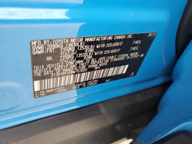 Photo 14 from auction – 2021 TOYOTA RAV4 LE with VIN 2T3H1RFV0MW153003