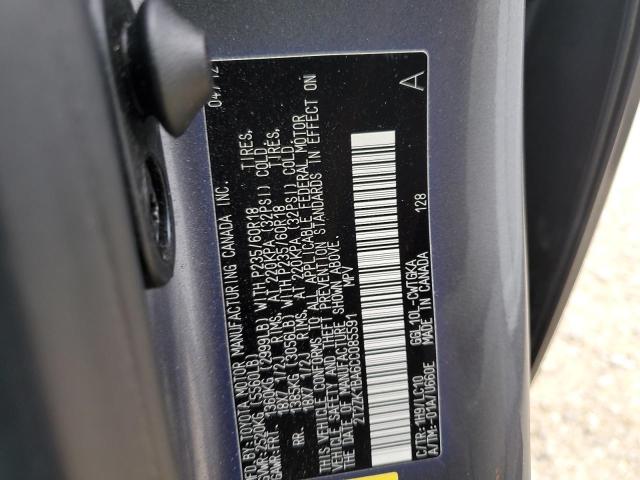 Photo 14 from auction – 2012 LEXUS RX 350 with VIN 2T2ZK1BA6CC085591