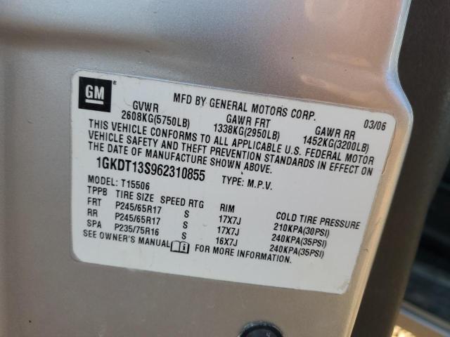 Photo 14 from auction – 2006 GMC ENVOY with VIN 1GKDT13S962310855