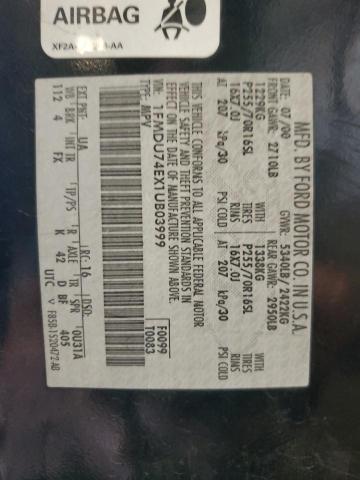 Photo 14 from auction – 2001 FORD EXPLORER E with VIN 1FMDU74EX1UB03999