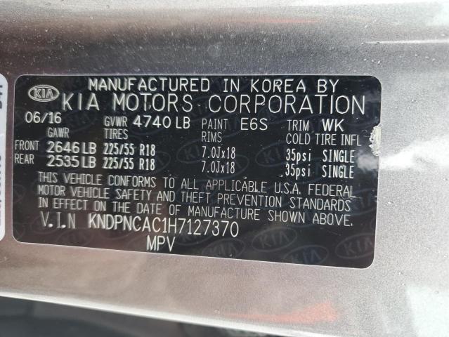 Photo 14 from auction – 2017 KIA SPORTAGE E with VIN KNDPNCAC1H7127370