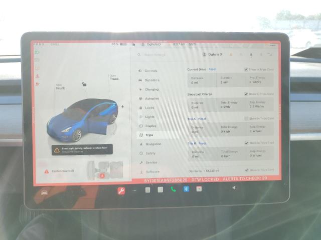 Photo 9 from auction – 2022 TESLA MODEL 3 with VIN 5YJ3E1EA9NF286025