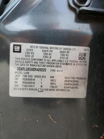 Photo 14 from auction – 2013 GMC TERRAIN SL with VIN 2GKFLUE38D6428220