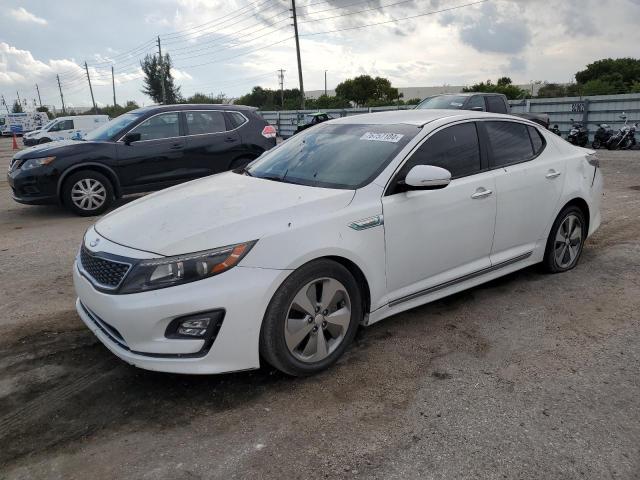 KIA OPTIMA HYB 2014 with VIN KNAGN4AD1E5073961 - Photo from auction