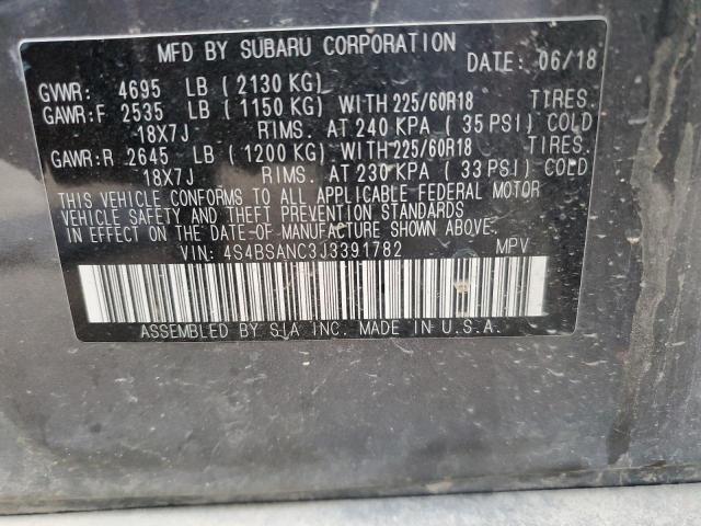 Photo 14 from auction – 2018 SUBARU OUTBACK 2. with VIN 4S4BSANC3J3391782