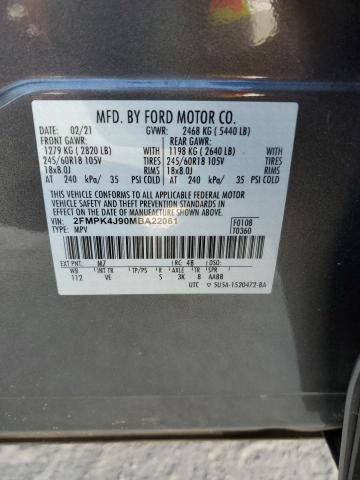 Photo 14 from auction – 2021 FORD EDGE SEL with VIN 2FMPK4J90MBA22061