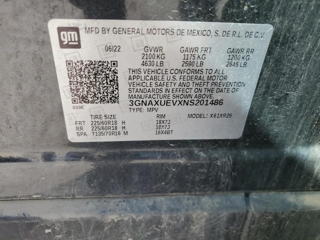 Photo 14 from auction – 2022 CHEVROLET EQUINOX LT with VIN 3GNAXUEVXNS201486