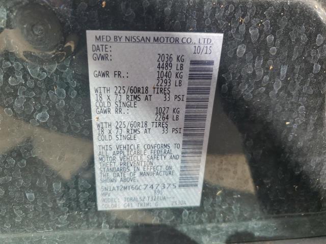 Photo 14 from auction – 2016 NISSAN ROGUE S with VIN 5N1AT2MT6GC747375