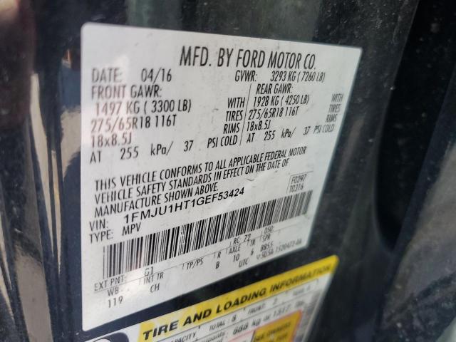 Photo 14 from auction – 2016 FORD EXPEDITION with VIN 1FMJU1HT1GEF53424