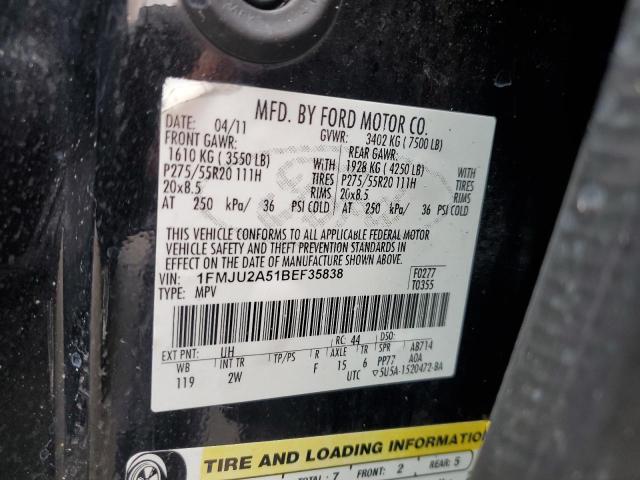 Photo 14 from auction – 2011 FORD EXPEDITION with VIN 1FMJU2A51BEF35838