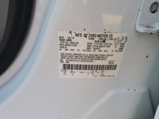 Photo 14 from auction – 2014 FORD EDGE SEL with VIN 2FMDK3JC3EBA53251