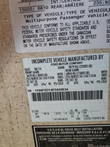 Photo 10 from auction – 2015 FORD F53 with VIN 1F66F5DY4F0A00634