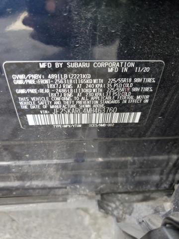 Photo 14 from auction – 2021 SUBARU FORESTER S with VIN JF2SKARC4MH463760